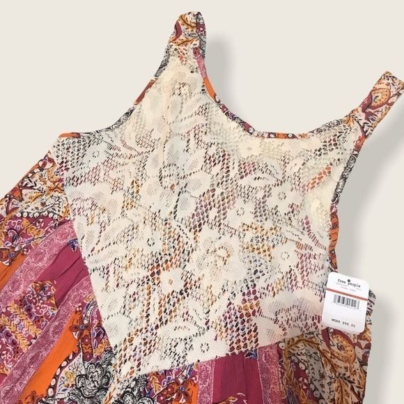 ⭐️ HP FREE PEOPLE Count Me In Floral Trapeze Tank Tunic - Picture 4 of 9